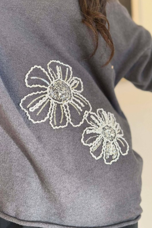 Carnaby Box Knit Graphite /4 =